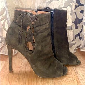 Steve Madden Olive Green Booties
